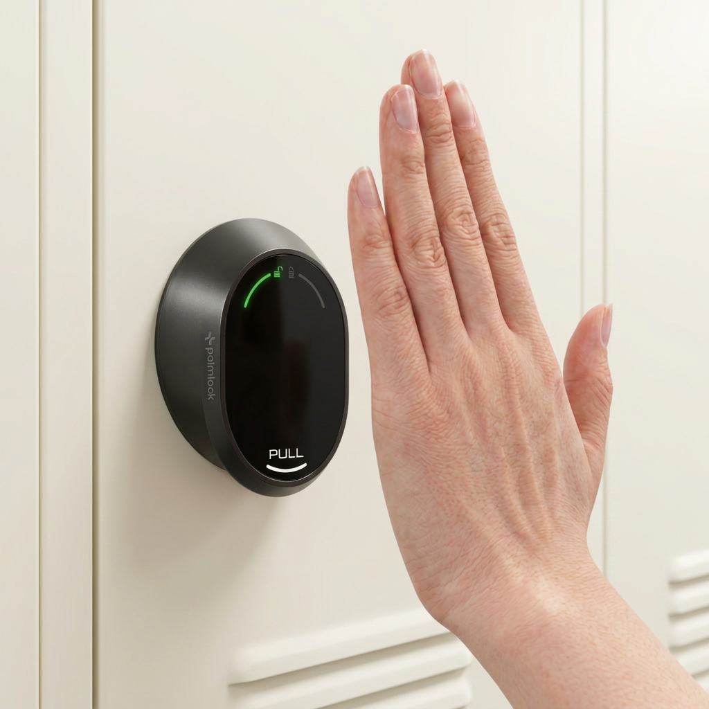 Palmlock contactless palm authentication scene